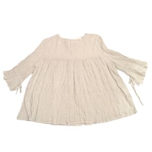POL Seersucker Babydoll Top Small